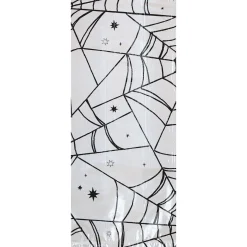 Party City Small Spiderweb Halloween Cellophane Treat Bags With Twist Ties, 4In X 9.5In, 20Ct| Trunk Or Treat