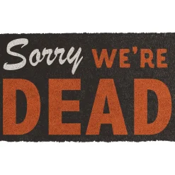 Party City Sorry We'Re Dead Halloween Coir Doormat, 29.5In X 17.75In| Door Décor & Signs