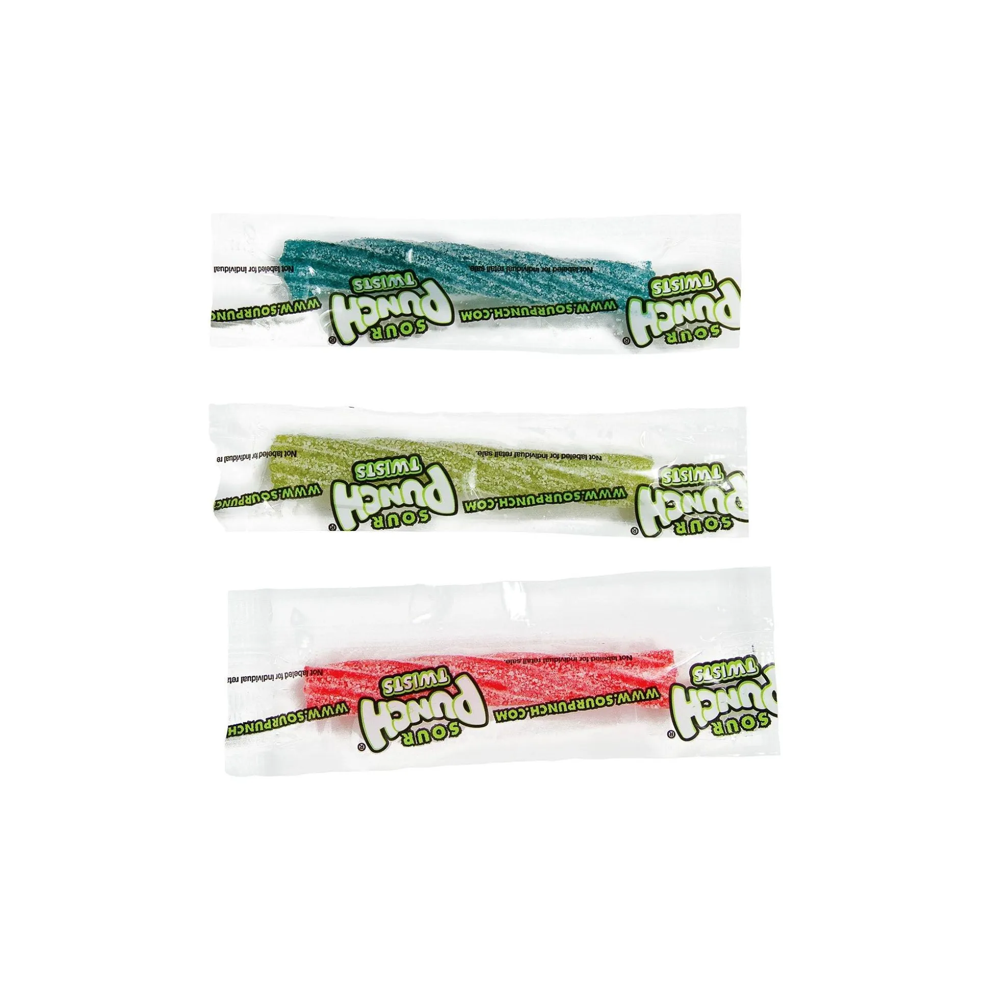 Online Twists, 185Ct - Blue Raspberry, Cherry, Green Apple & Strawberry Bulk Candy