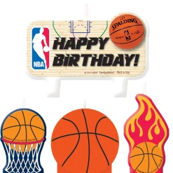Online Spalding Basketball Birthday Candles 4Ct Baking Supplies