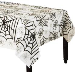 Party City Spider Web Clear Plastic Table Cover| Table Décor & Centerpieces