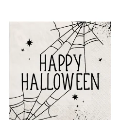 Party City Spiderweb Night Halloween Paper Lunch Napkins, 6.5In, 40Ct| Tableware & Serveware