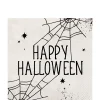 Party City Spiderweb Night Halloween Paper Lunch Napkins, 6.5In, 40Ct| Spiderweb Night