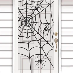 Party City Spiderweb Plastic Door Cover, 2.8Ft X 5.4Ft| Spiders & Webbing
