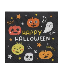 Party City Spooky Friends Halloween Paper Lunch Napkins, 6.5In, 100Ct| Spooky Friends