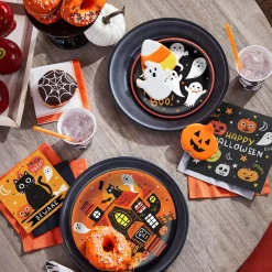 Party City Spooky Friends Halloween Paper Lunch Napkins, 6.5In, 100Ct| Spooky Friends