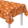 Party City Spooky Friends Halloween Flannel-Backed Vinyl Tablecloth, 52In X 90In| Table Décor & Centerpieces