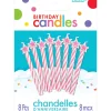 Fashion Star Spiral Birthday Candles 8Ct Baking Supplies