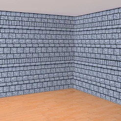 Party City Stone Wall Room Roll| Window & Wall Décor