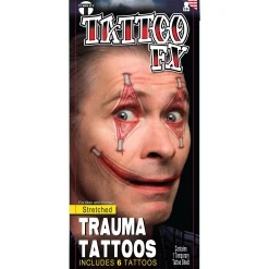 Outlet Stretched Trauma Temporary Tattoos, 6Ct - Tinsley Transfers Makeup