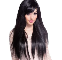Shop Stylish Long Black Wig Wigs