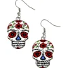 Outlet Sugar Skull Earrings - Day Of The Dead Jewelry
