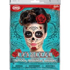 Best Sugar Skull Face Tattoos 2 Sheets Makeup