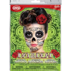 Best Sugar Skull Face Tattoos 2 Sheets Makeup