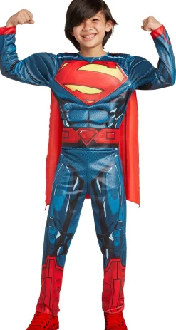 Party City Superman Muscle Costume For Kids - Justice League|Boy Superhero