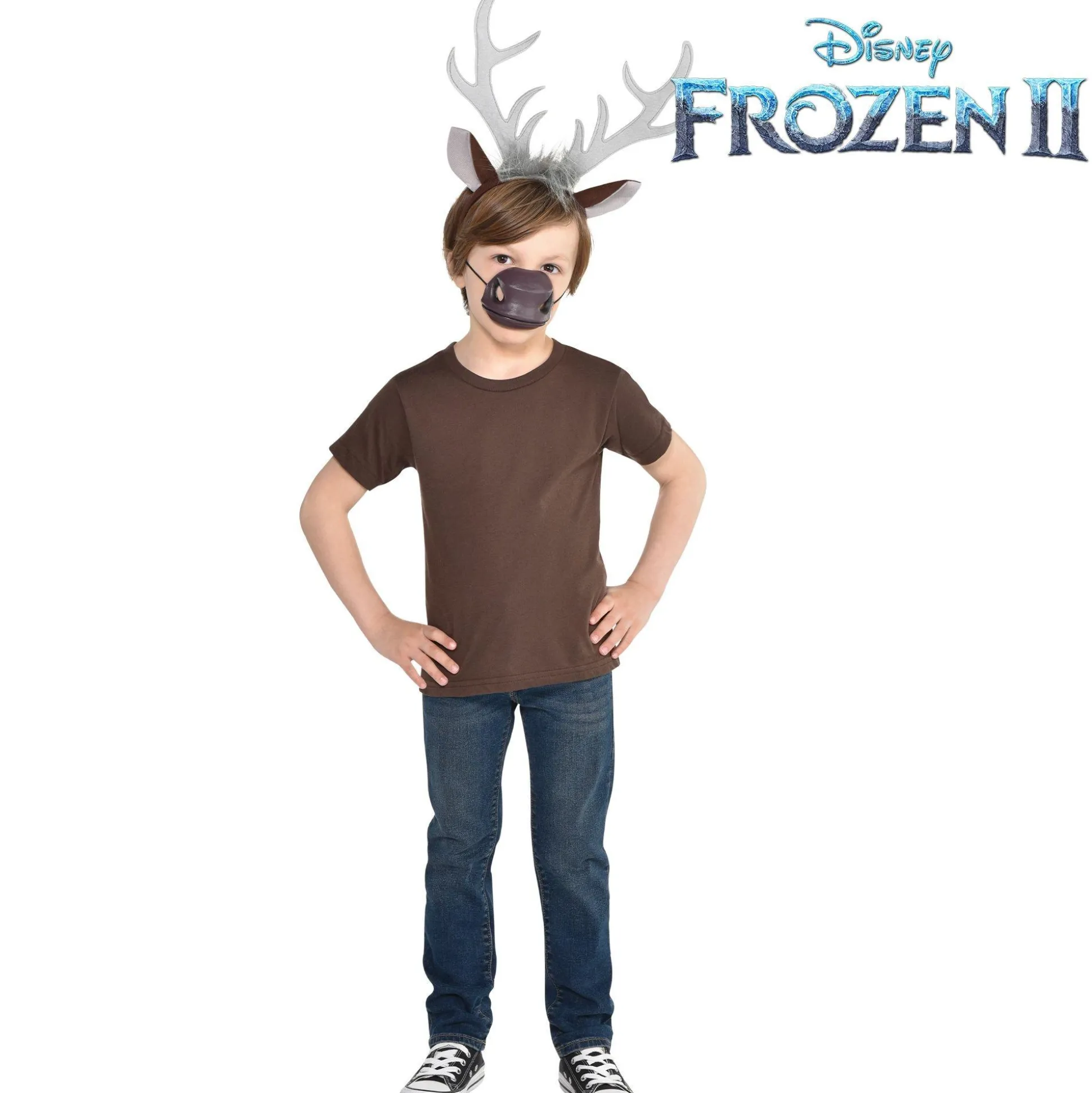 Hot Sven Antler Headband And Nose Accessory Kit - Frozen 2 Headbands, Tails