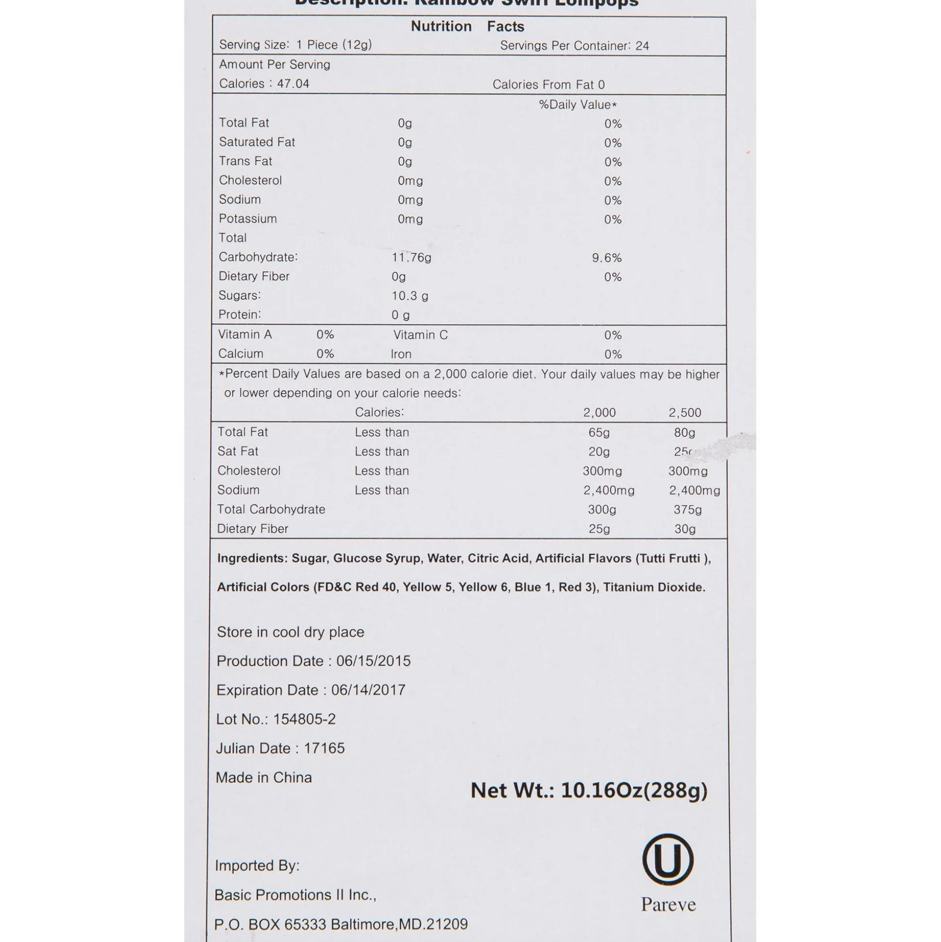 Shop Swirly Rainbow Lollipops 12Ct Lollipops