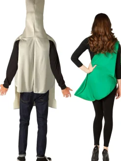 Party City Tequila Bottle & Lime Slice Couples Costumes For Adults|Women Funny
