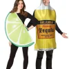 Clearance Tequila Bottle & Lime Slice Couples Costumes For Adults Couples' Costumes