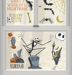 Party City The Nightmare Before Christmas Cling Decals 15Ct| Window & Wall Décor
