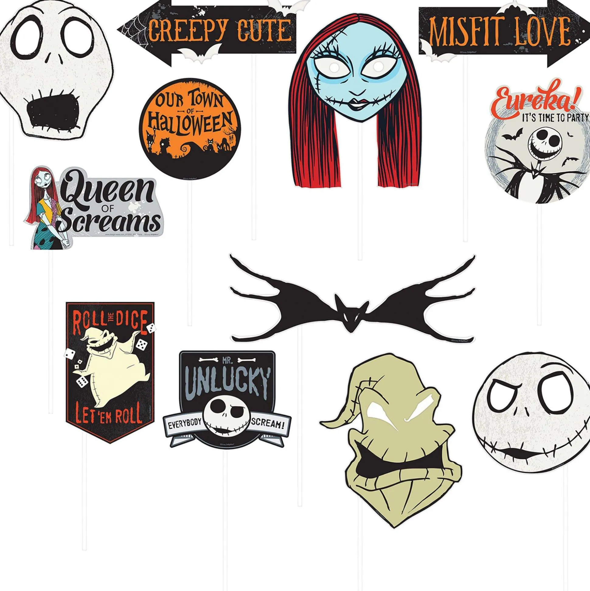 Party City The Nightmare Before Christmas Scene Setter With Photo Booth Props| Decorations