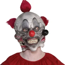 Clearance Three-Face Clown Latex Mask Scary