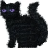 Party City Tinsel Black Cat| Window & Wall Décor