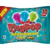 Best Sale Topps Ring Pop Sours & Tongue Painters Bag, 10Pc - Blue Raspberry, Purpleberry, Sour Cherry & Sour Watermelon Lollipops