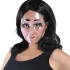 Flash Sale Transparent Disguise Mask, 1Ct - Doll Eyes, Grin, Makeup Or Mustache Scary