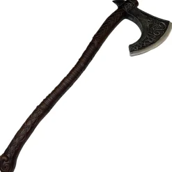 Fashion Viking Bearded Battle Axe, 44In - High-Density Foam Prop Weapons
