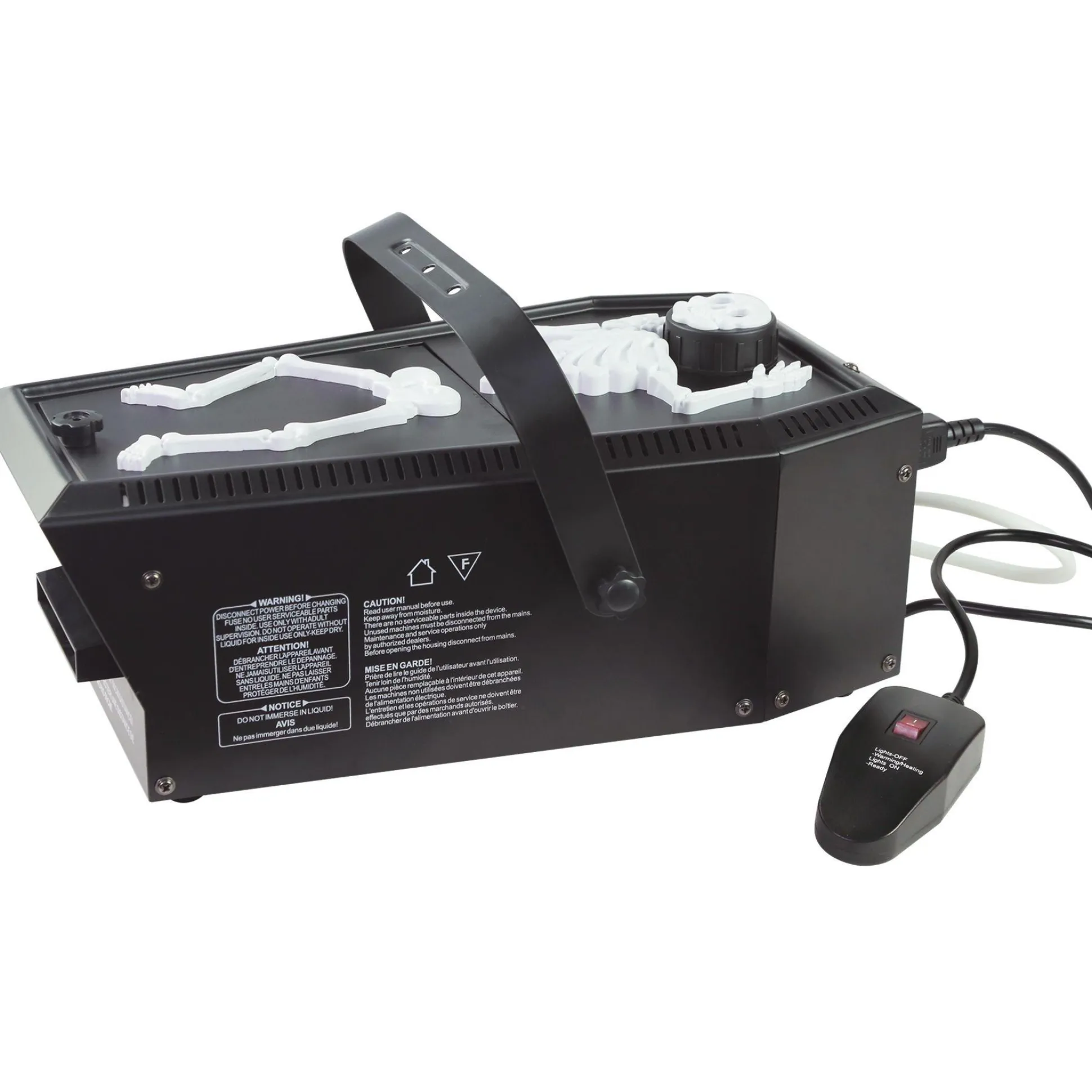 Party City 400W Skeleton Coffin Ground Fog Machine| Fog Machines & Fog Juice