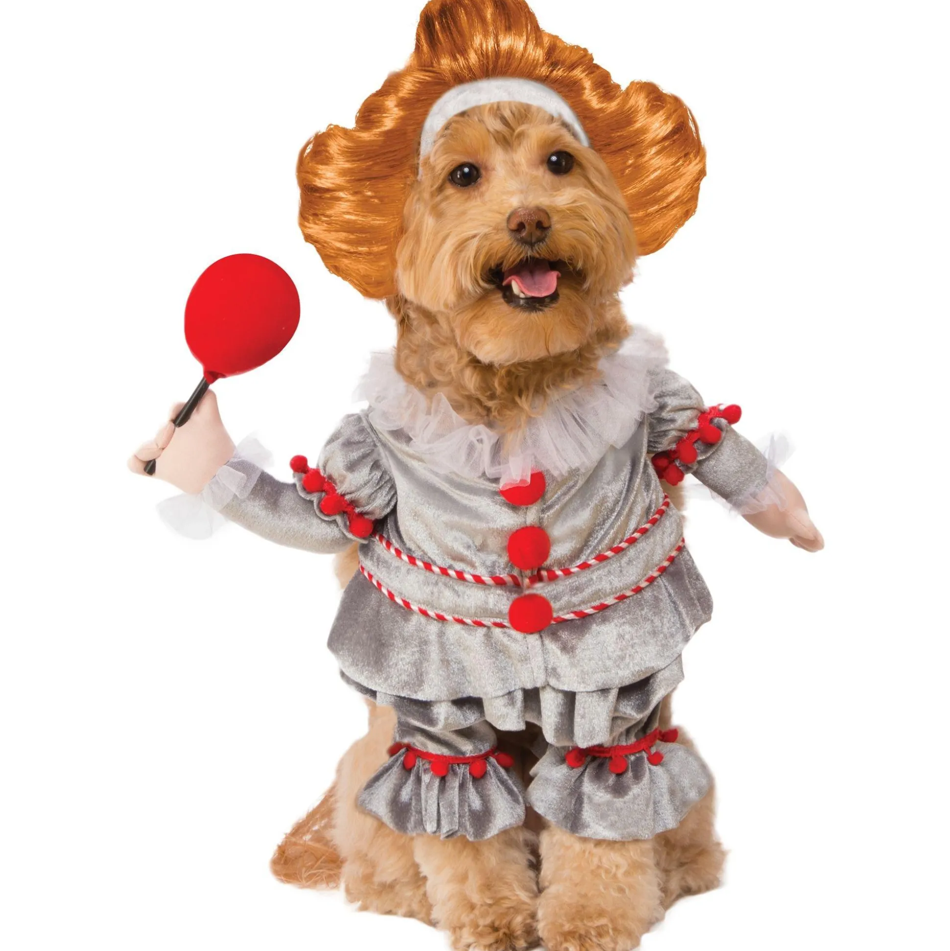 Discount Walking Pennywise Dog Costume - It Dog & Pet Costumes