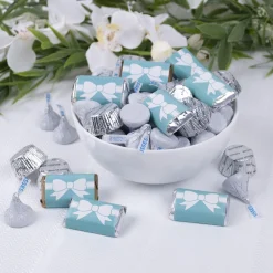 Flash Sale Wedding Tiffany Bow Miniatures, Kisses And Jc Peanut Butter Cups 180Pc Bulk Candy