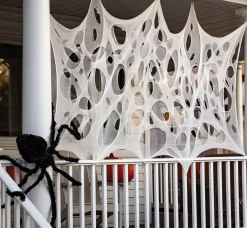 Party City White Fabric Webbing, 3.25Ft X 9.8Ft| Spiders & Webbing