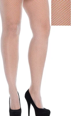 Hot White Fishnet Stockings Plus Size Tights
