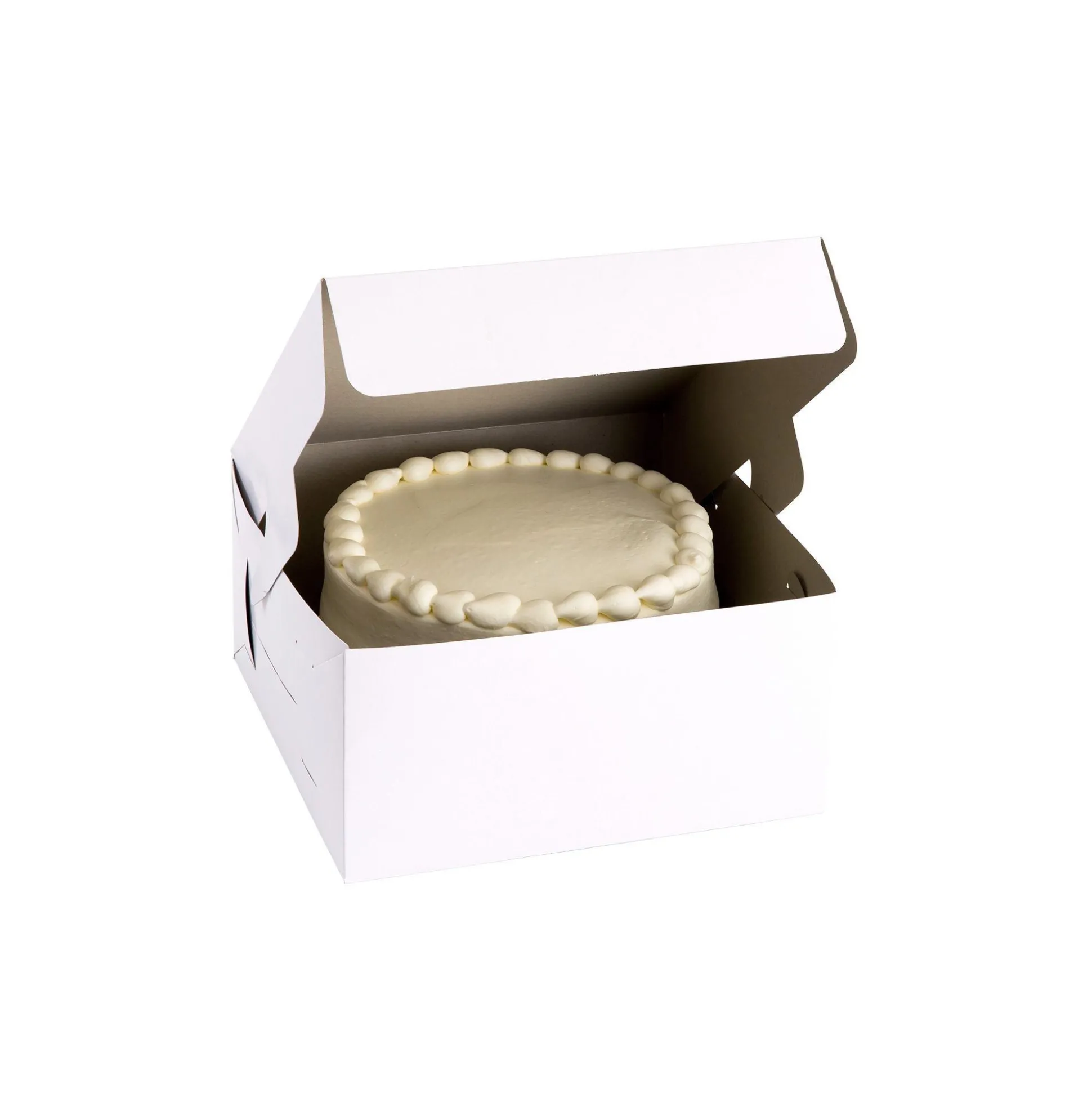 Cheap White Square Cake Box, 10In Boxes, Carriers & Treat Bags
