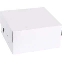 Cheap White Square Cake Box, 10In Boxes, Carriers & Treat Bags