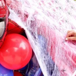 Party City White Stretch Spider Web, 200 Sq Ft| Spiders & Webbing