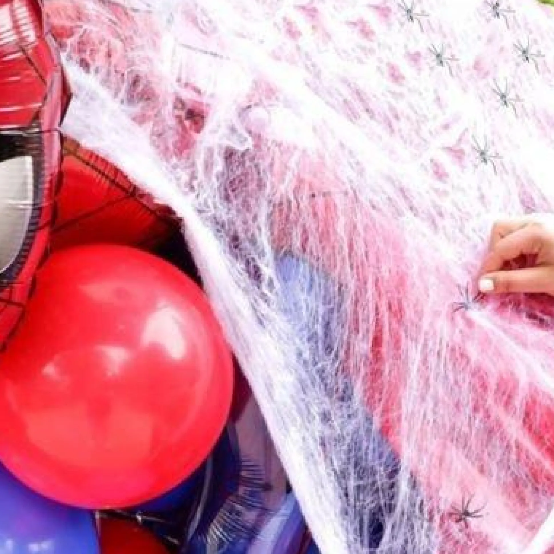 Party City White Stretch Spider Web, 200 Sq Ft| Spiders & Webbing