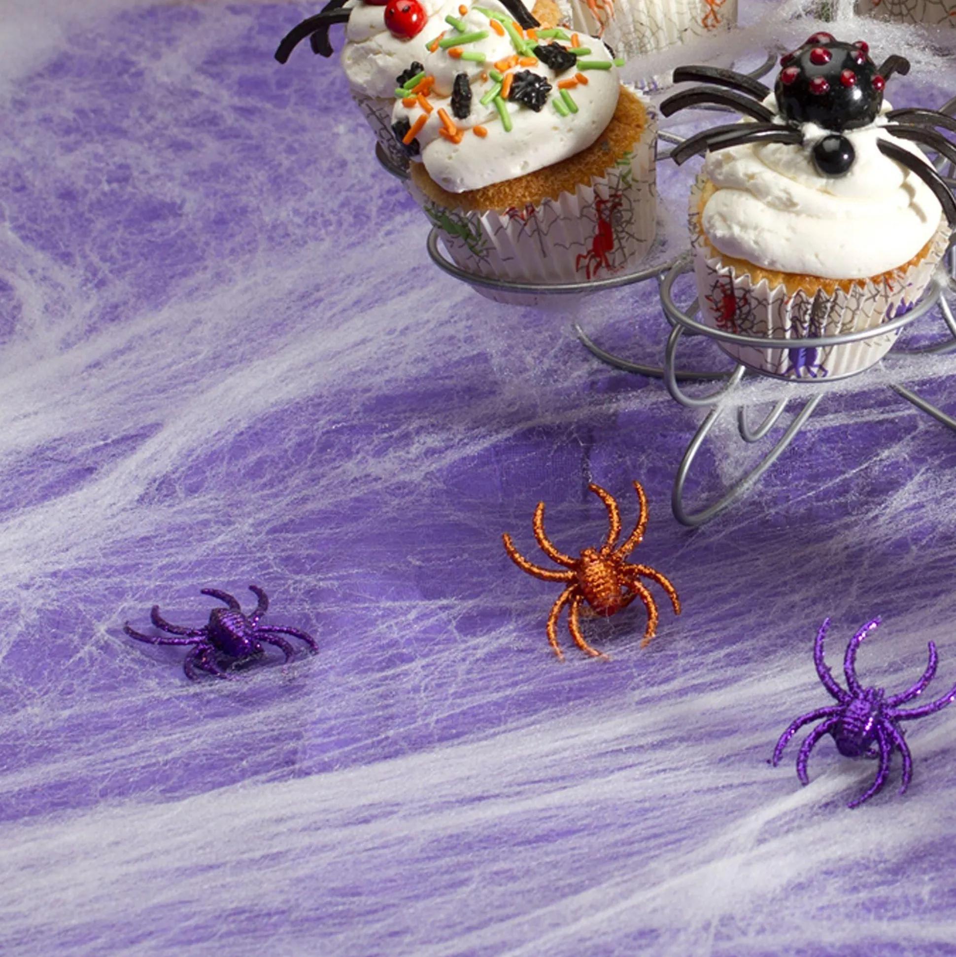 Party City White Stretch Spider Web, 400 Sq Ft| Spiders & Webbing