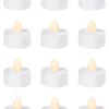Party City White Tealight Flameless Led Candles 12Ct| Home Décor