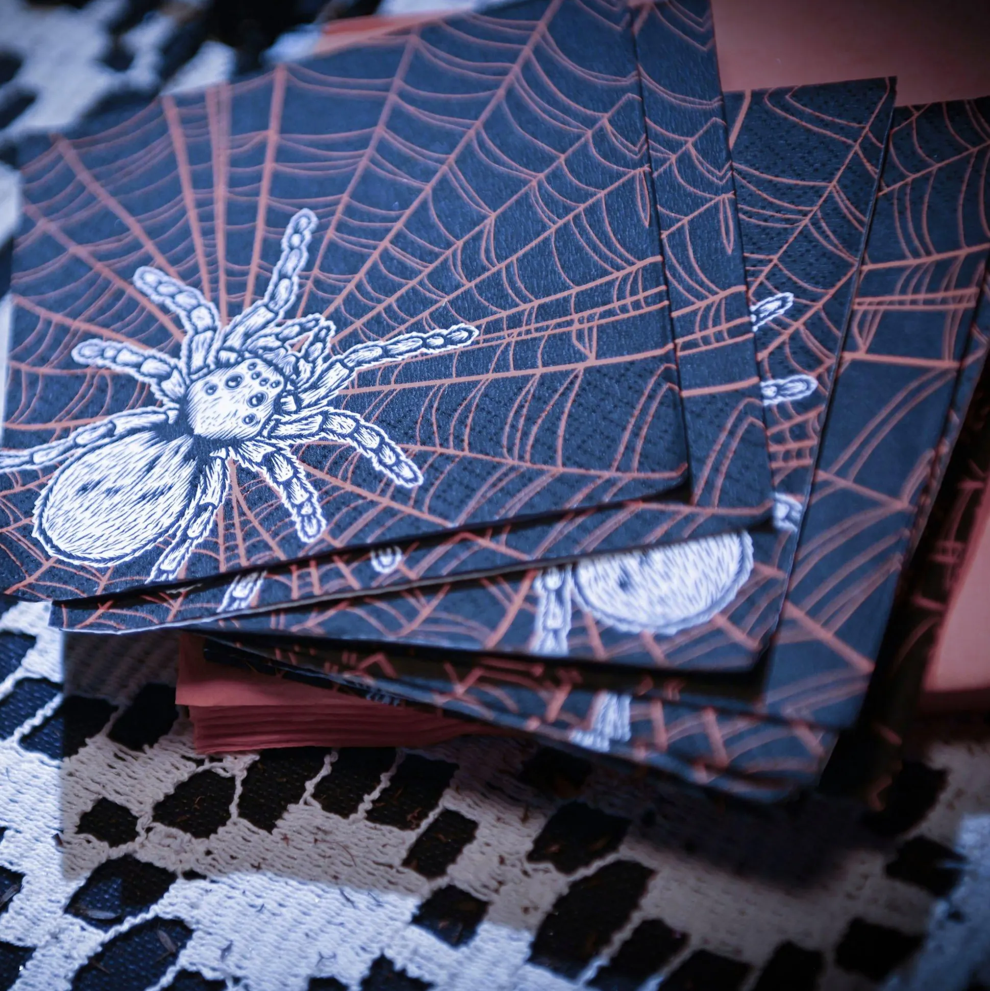 Party City Wicked Hauntings Paper Beverage Napkins, 5In, 40Ct| Tableware & Serveware