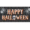 Party City Wicked Hauntings Plastic Horizontal Banner, 5.4Ft X 2.8Ft| Window & Wall Décor