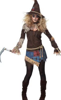 Flash Sale Womens Creepy Scarecrow Costume Women Scary