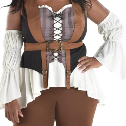 Party City Women's Shipwreck Pirate Plus Size Costume|Women Pirate