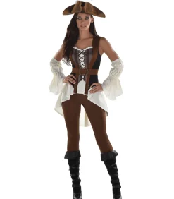 Party City Women's Shipwrecked Pirate Costume|Women Pirate