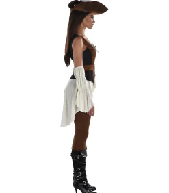 Party City Women's Shipwrecked Pirate Costume|Women Pirate
