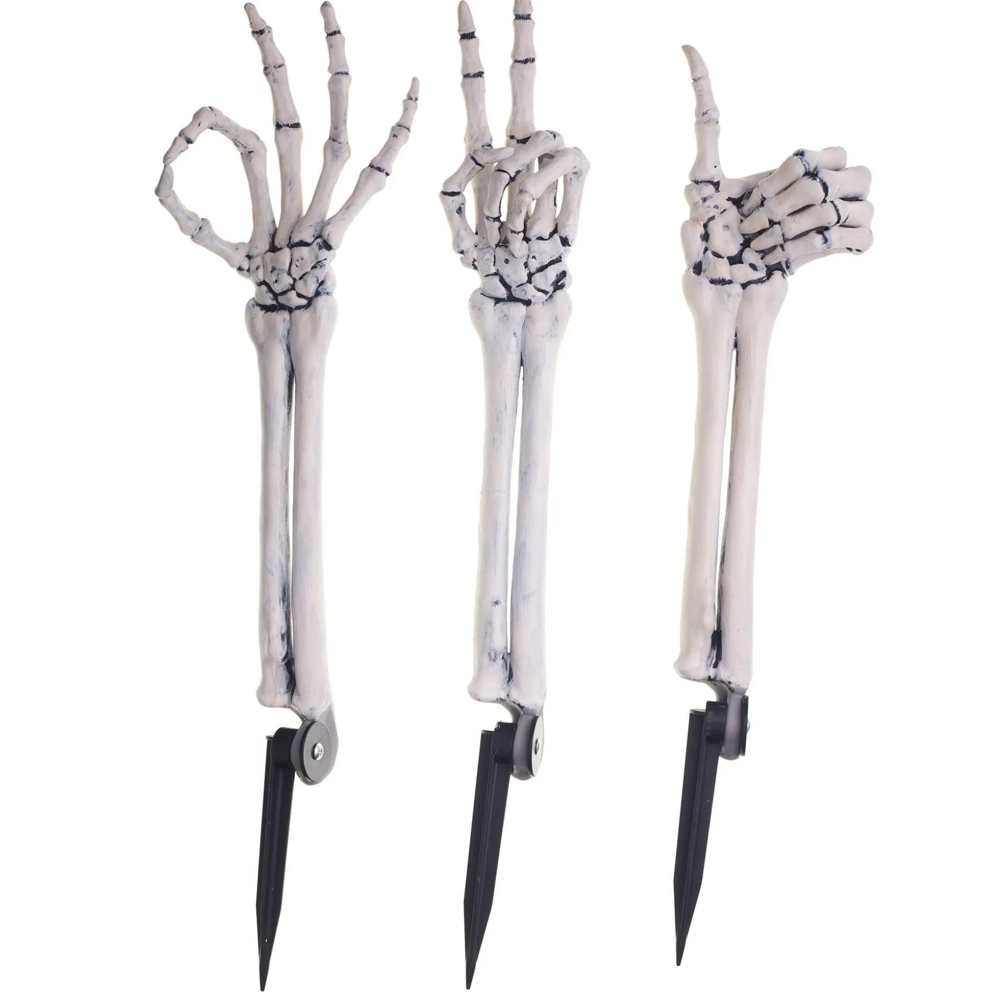 Party City Yard Skeleton Hand Decorations, 3Ct| Yard Stakes & Signs