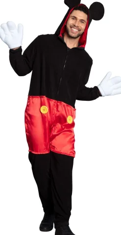 Clearance Zipster Mickey Mouse One Piece Costume Men Funny
